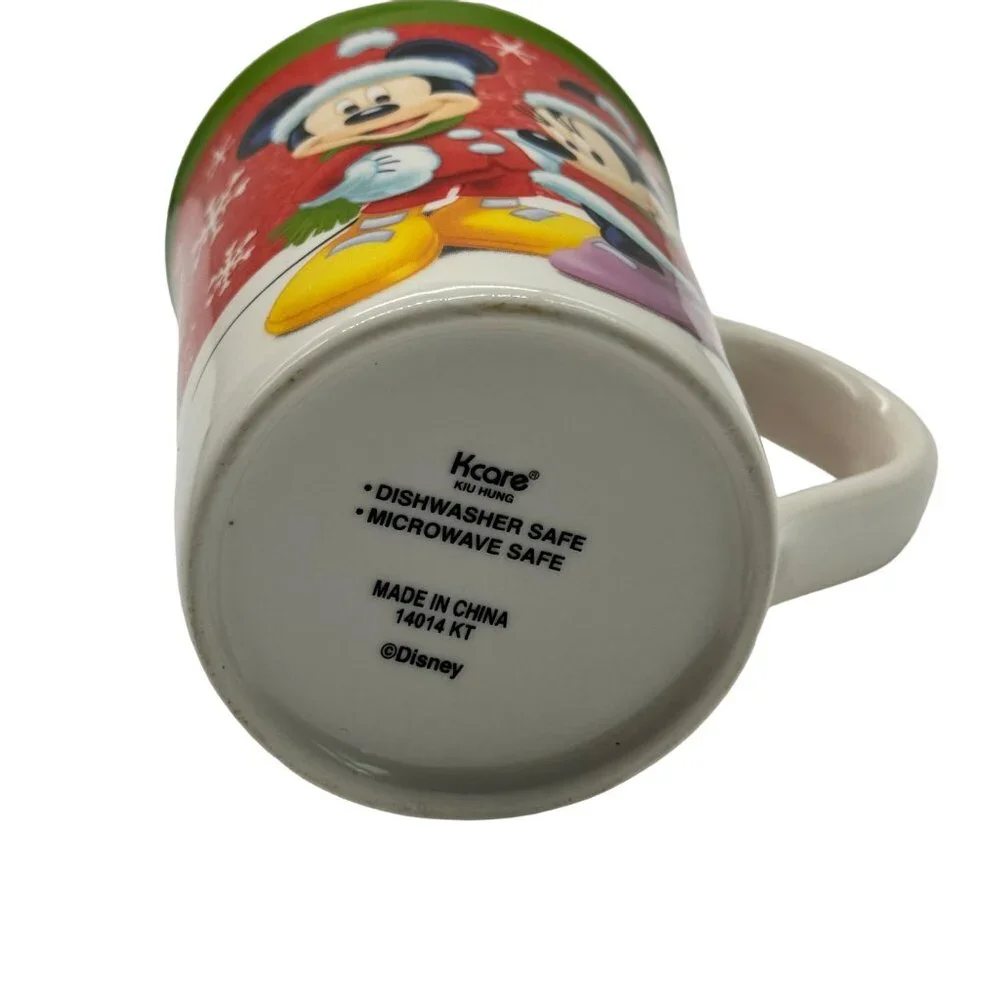 Disney Mickey & Minnie Mouse Christmas Holiday Coffee Mug - 12 oz By Kcare‎